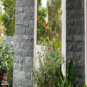 Đá bazan xanh đen ốp tường 10