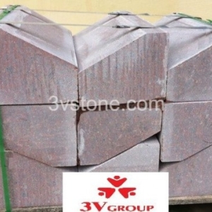 Đá Bó vỉa Đỏ Bình Định mài bóng