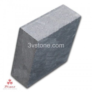 Đá Cubic Xanh Đen cắt 5 mặt, 1 mặt mài honed