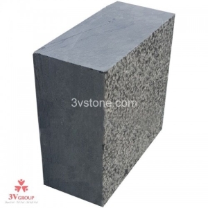 Đá Cubic Xanh Đen cắt 5 mặt, băm 1 mặt