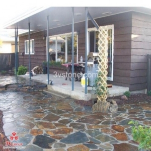 Đá Lai Châu ngũ sắc trang trí sân vườn 09