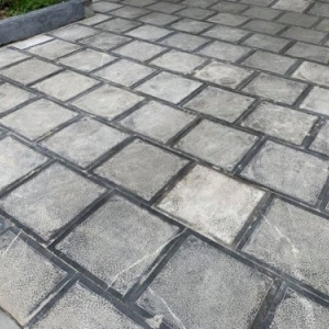 Đá Lát vỉa hè Đường đi Xanh Đen băm mặt