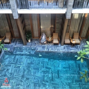 Đá Ốp Lát Hồ Bơi Sọc Dưa Đậm