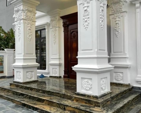 Đá Vàng Sa Mạc Ốp Tam Cấp Biệt Thự Của Khách 3VGroup