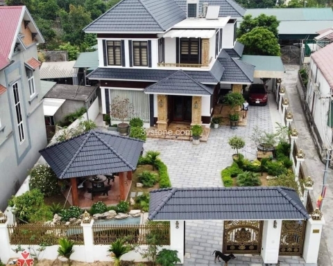 Đá Xám Lông Chuột Khò Được Lát Sân Cho Quý Khách Hàng 3VGroup